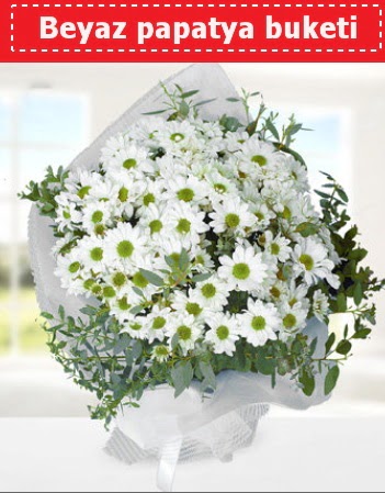 Beyaz Papatya Buketi  Bitlis 14 şubat sevgililer günü çiçek 
