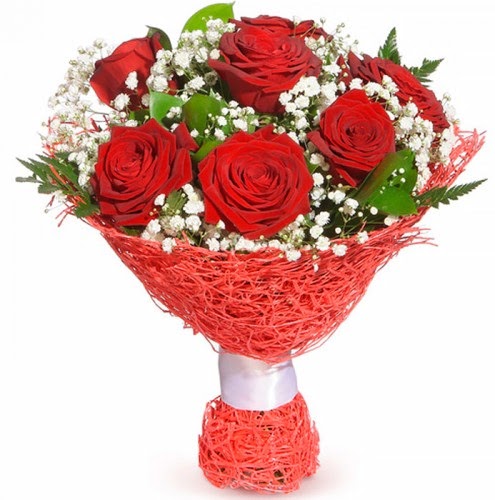 7 adet kırmızı gül buketi  Bitlis çiçekçiler 