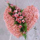 kalp pano karankil ve güller   Bitlis internetten çiçek siparişi 
