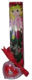  Bitlis çiçek siparişi vermek  kutu içinde 1 adet gül oyuncak ve mum 