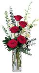  Bitlis online çiçek gönderme sipariş  cam yada mika vazoda 5 adet kirmizi gül