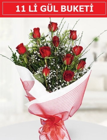 11 adet kırmızı gül buketi Aşk budur  Bitlis çiçek gönderme sitemiz güvenlidir 